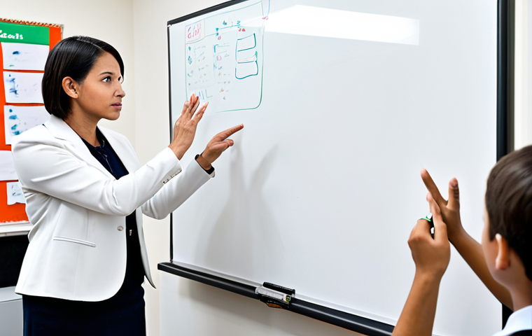 디지털 학습과 AI - A young student, fully clothed in appropriate school uniform, reading a book in a library filled wit...